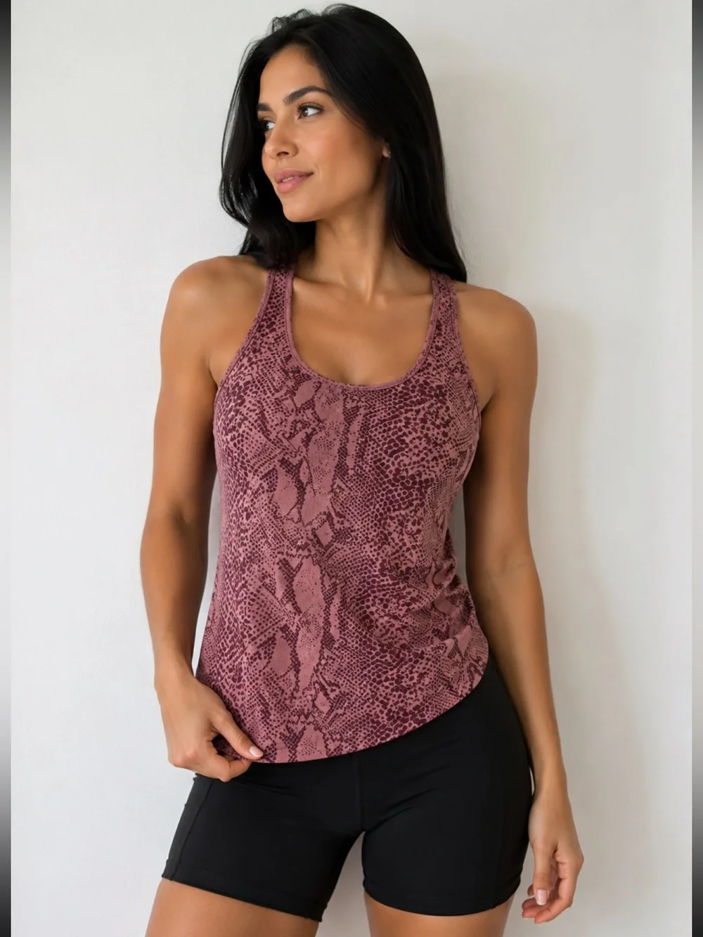Lululemon Snake Print Racerback Tank Top - Size Medium